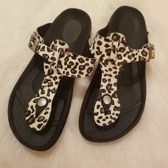 birkenstock leopard shoes